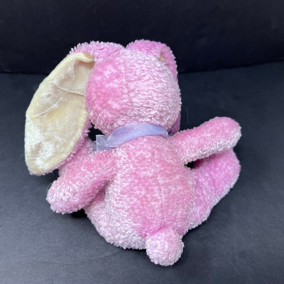 Russ for Target Purple Bunny Rabbit Plush Love Bow 6" Seated Stuffed Animal - Picture 4 of 5